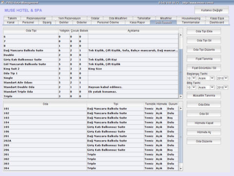 Pyro Pos Otel Program Yönetim Rezervasyon