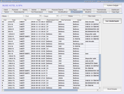 Pyro Pos Otel Program Yönetim Muhasebe